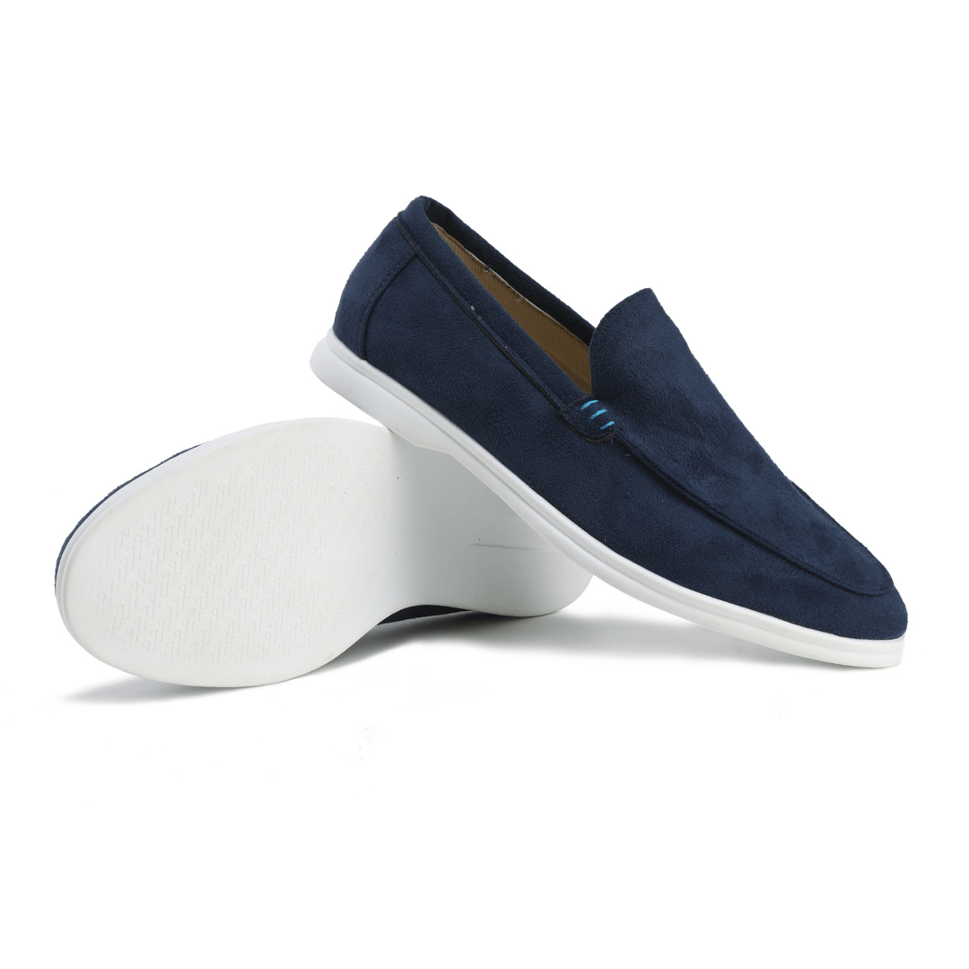Men's Synthetic Leather Loafers | Casual Slip-On Brown Shoes 6