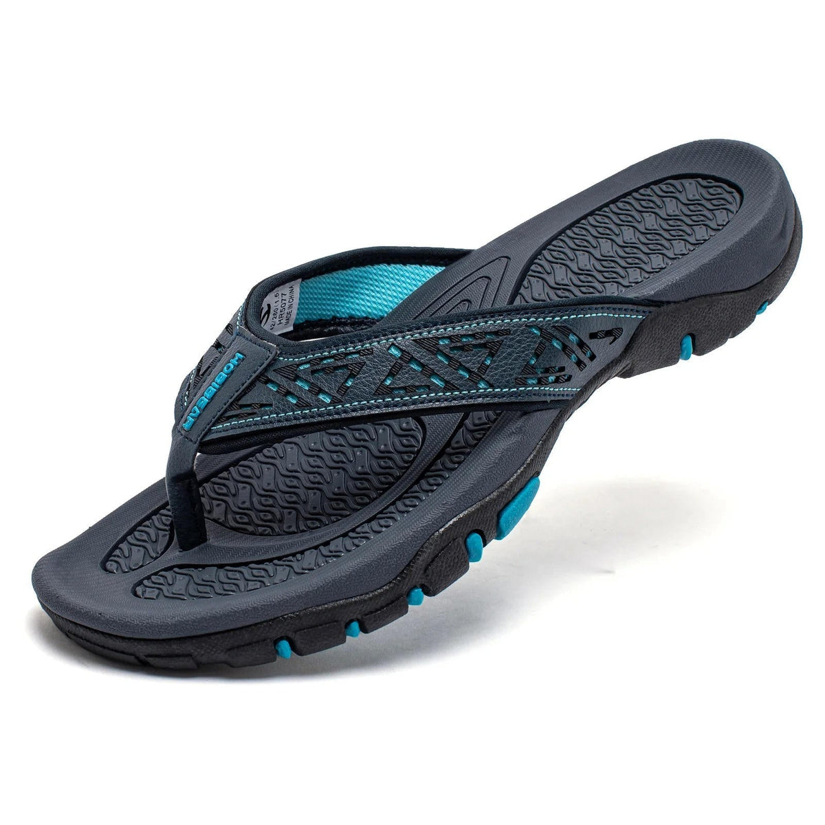 Men's Synthetic Nubuck Flip Flops | Comfortable Arch Support Sandals | Water-Resistant | Non-Slip 12