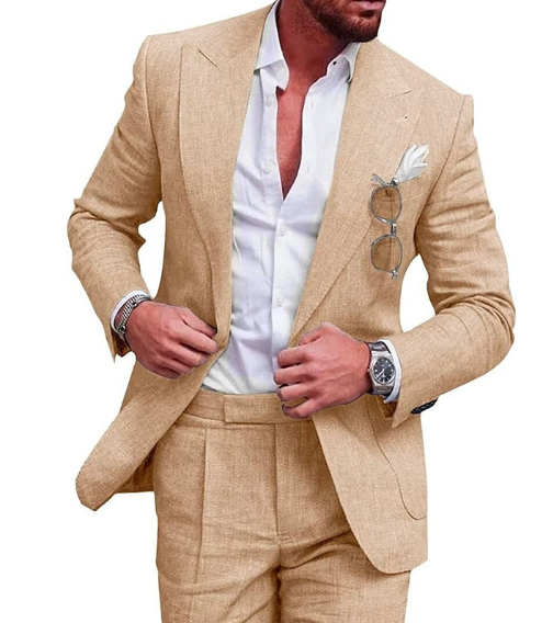 Marcus| Mens Linen Lightweight & Stylish Suit Combo