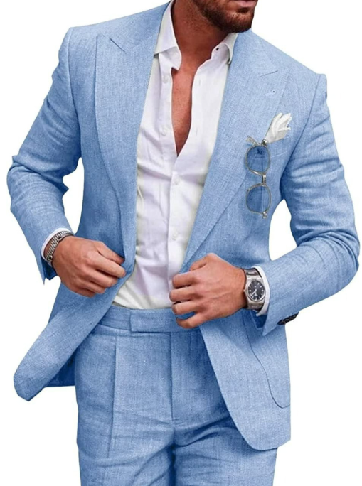 Marcus| Mens Linen Lightweight & Stylish Suit Combo