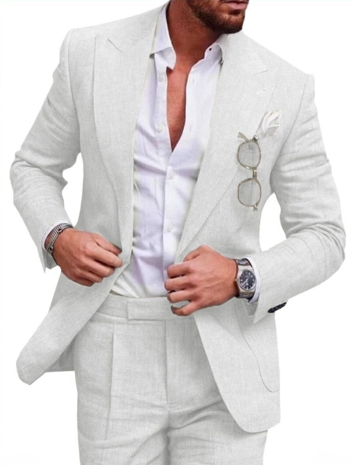 Marcus| Mens Linen Lightweight & Stylish Suit Combo