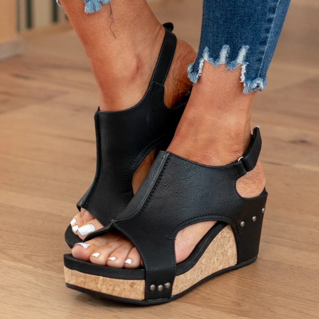 Stylish Wedge Sandals for Women with Arch Support & Adjustable Slingback | Comfortable Footwear for All-Day Wear 5