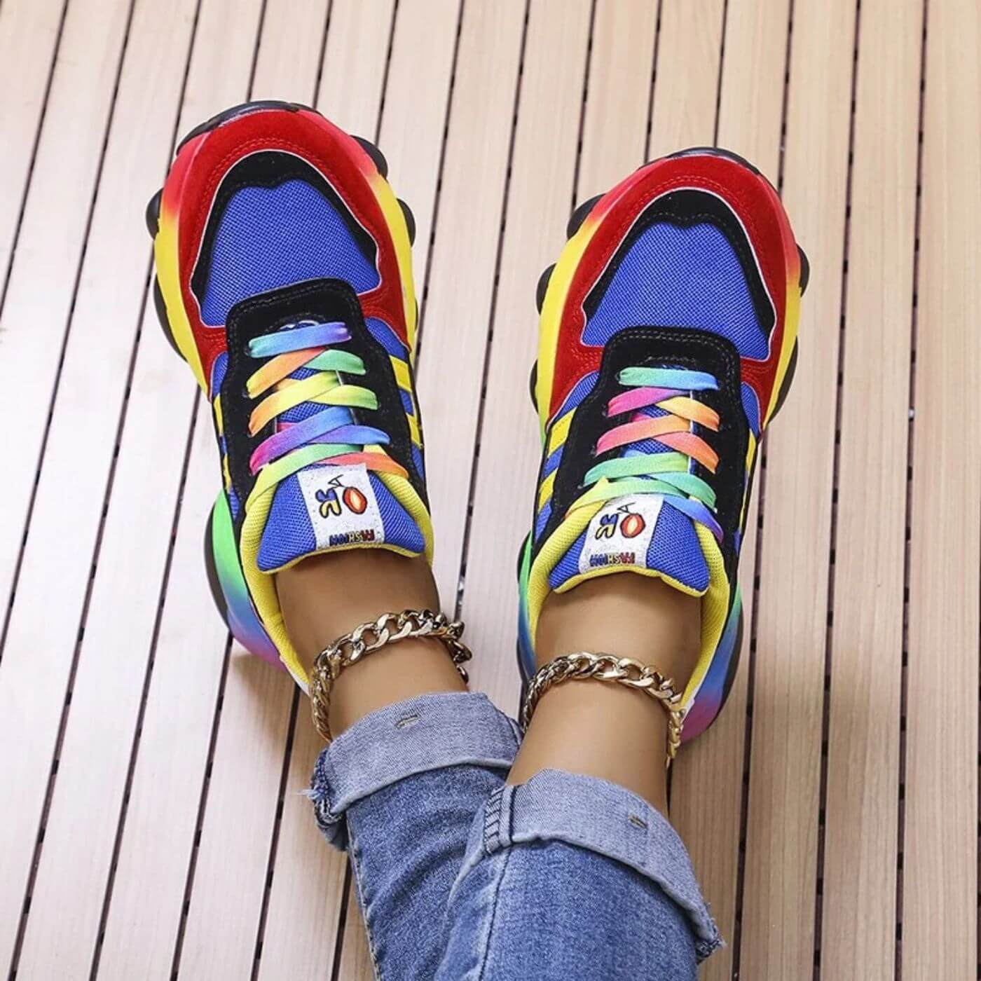 Vibrant Comfort | Orthopedic Sneakers with Arch Support & Cushioning | Stylish Footwear for All-Day Comfort 3