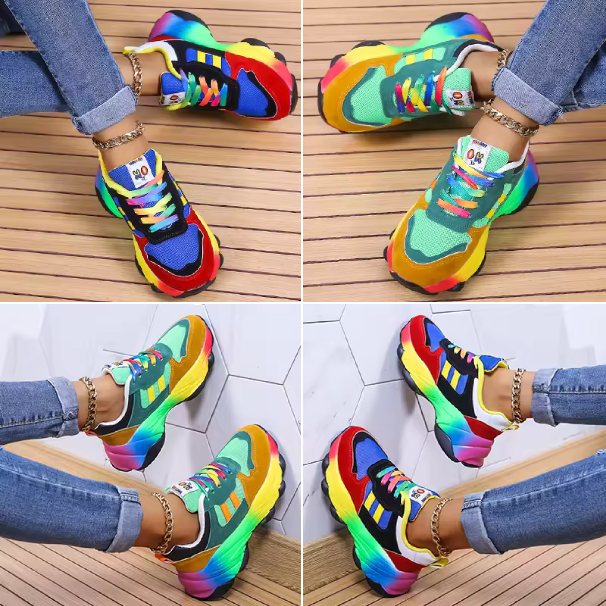 Vibrant Comfort | Orthopedic Sneakers with Arch Support & Cushioning | Stylish Footwear for All-Day Comfort 6