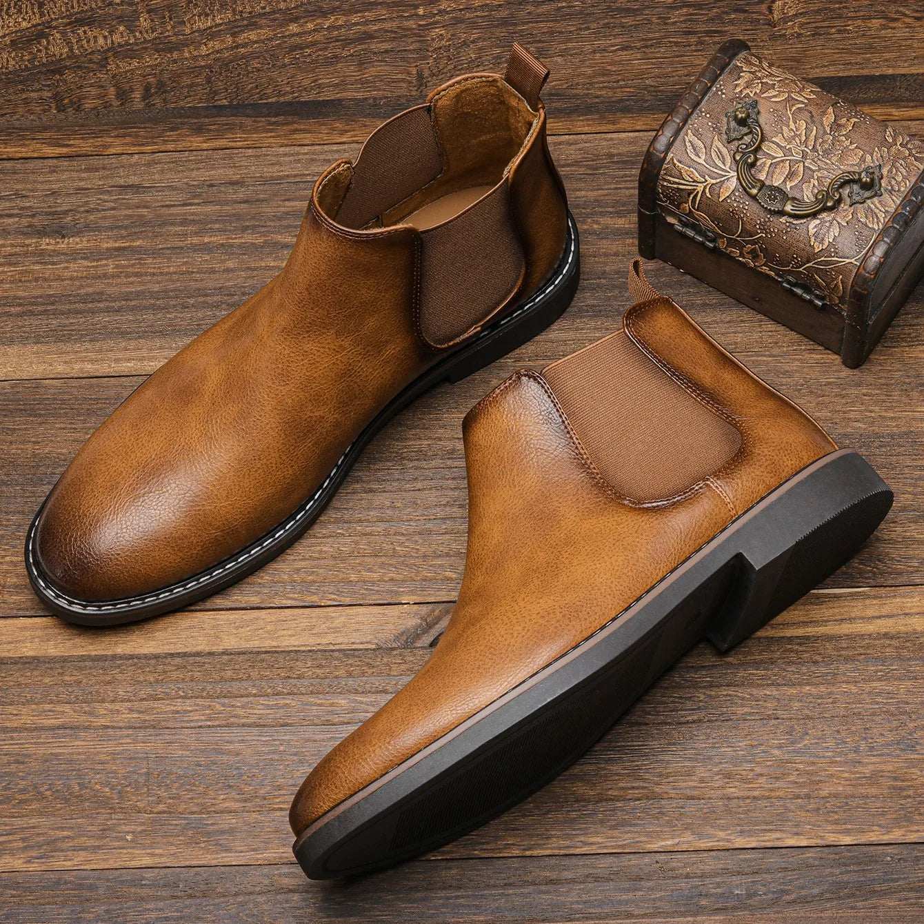 Leather Black Ankle Boots | Stylish Comfortable Everyday Footwear 0