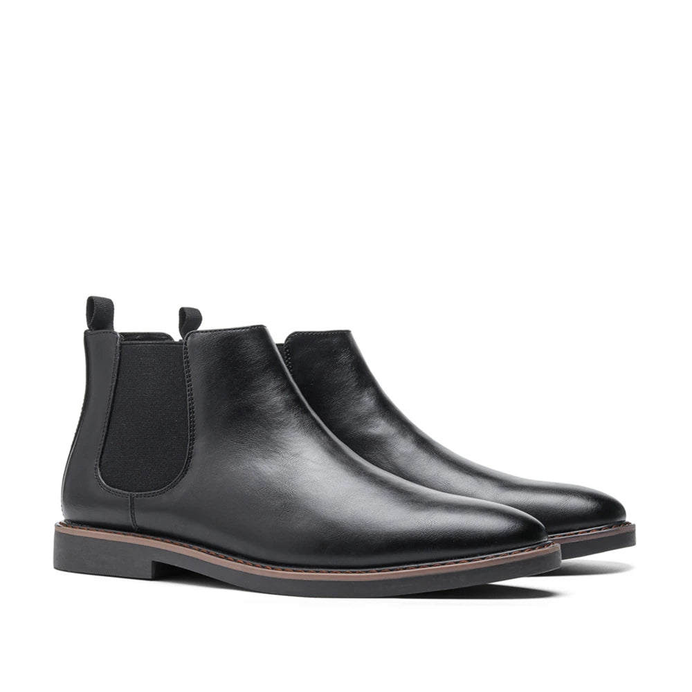 Women's Faux Leather Black Ankle Boots | Stylish Comfortable Everyday Footwear 6