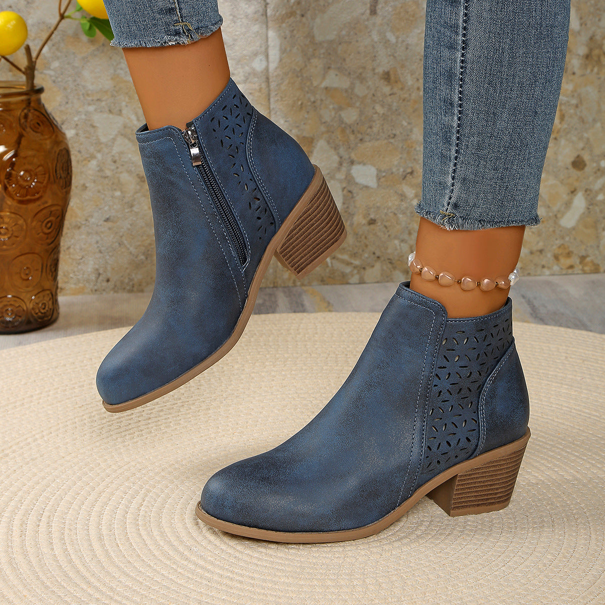 Veronica Black Wedge Heel Ankle Boots with Pointed Toe Design | Stylish Comfort for Effortless Elegance