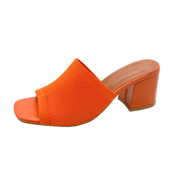 Selma Slide Mexico Inspired Knitted Heel